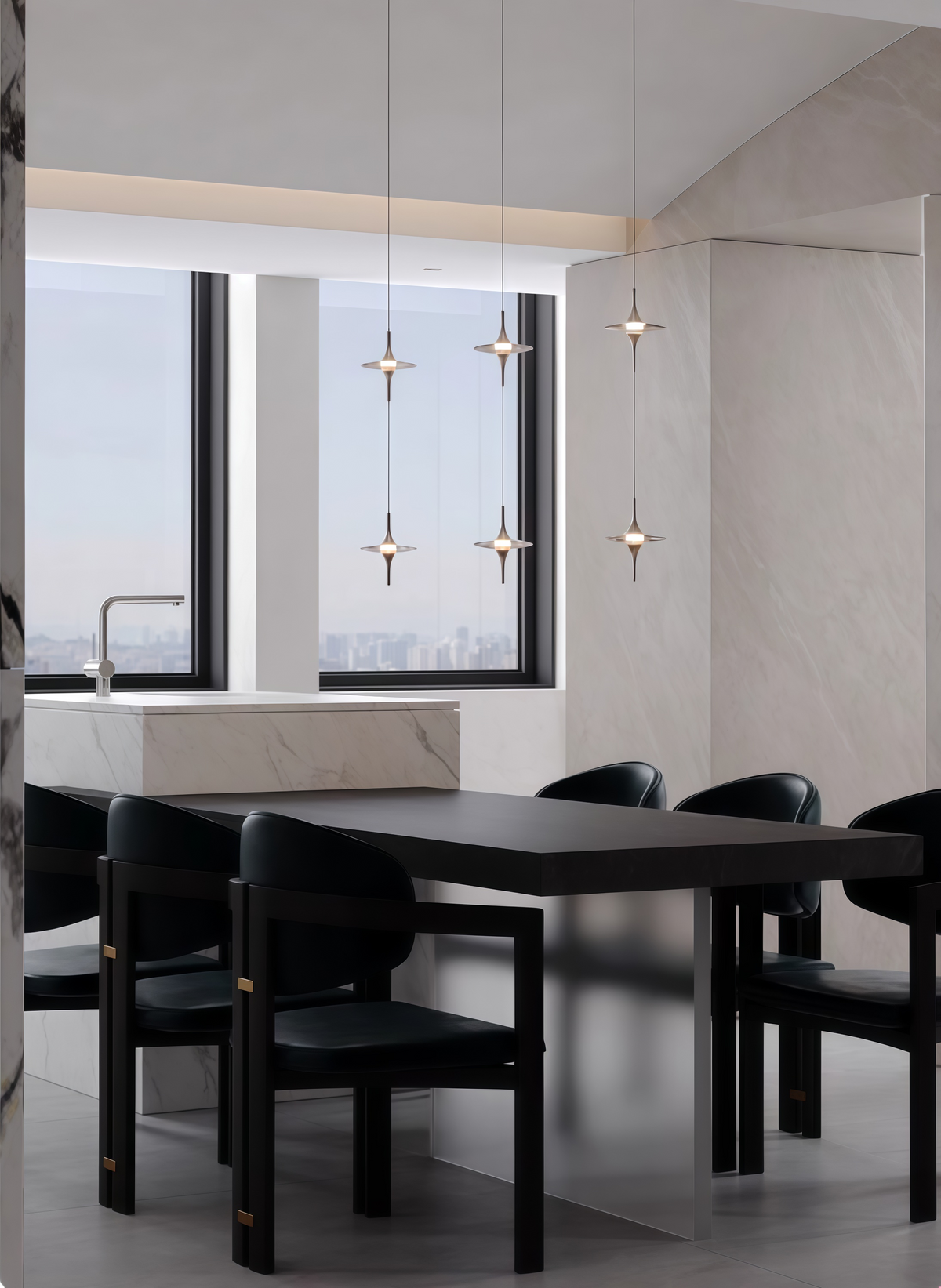 Italian-Style Luxury Crystal Bedside Pendant Light